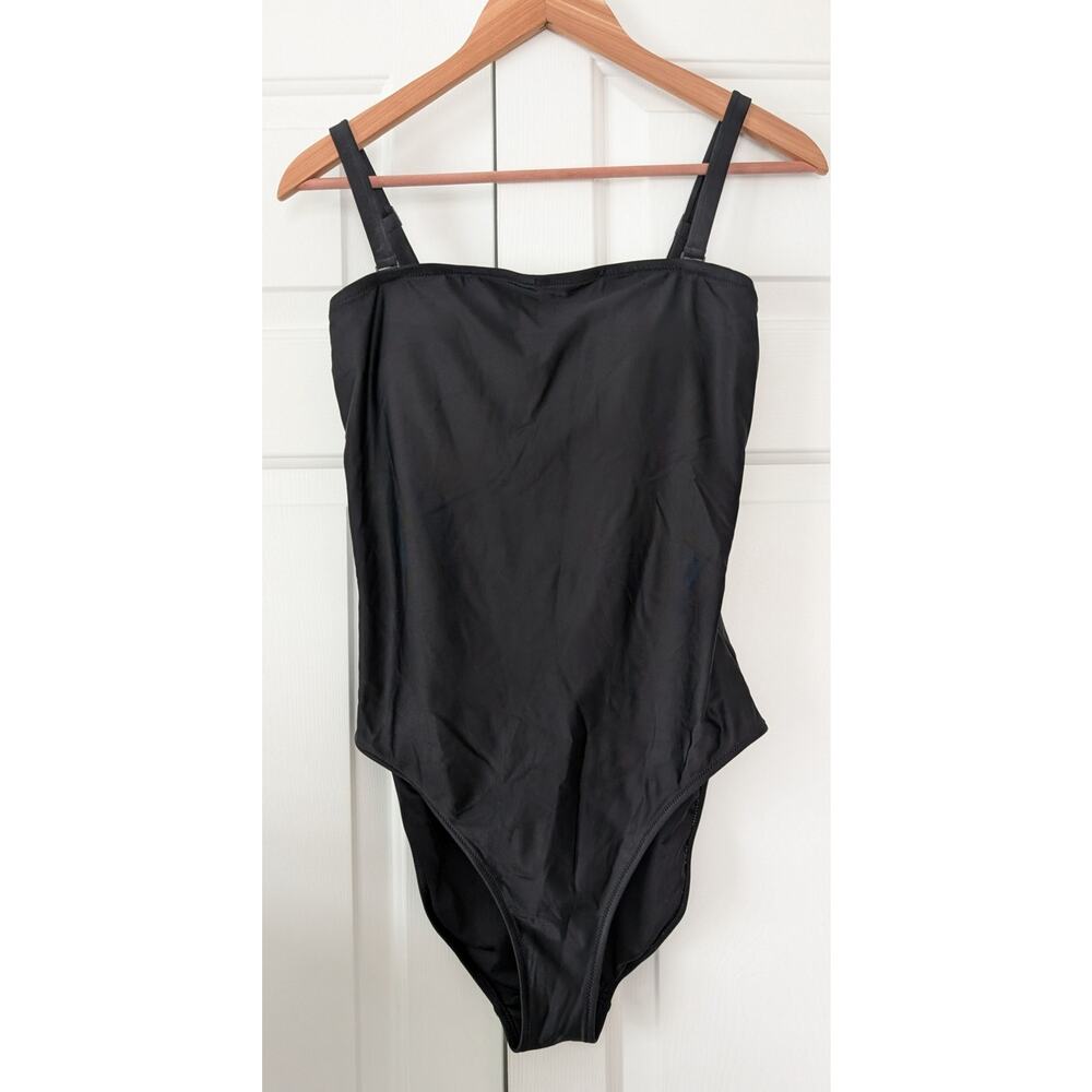 Aerie Black One Piece Full Coverage Bathing Suit